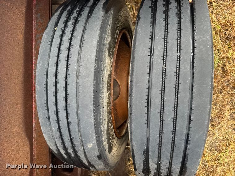 image for item ER2459 1997 Nuttall lowboy oilfield trailer