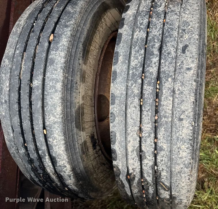 image for item ER2459 1997 Nuttall lowboy oilfield trailer