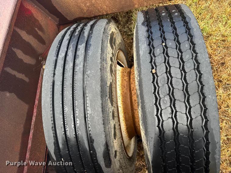 image for item ER2459 1997 Nuttall lowboy oilfield trailer