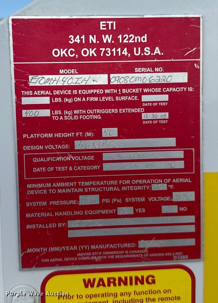 image for item ER2471 2019 Dodge Ram 5500 bucket truck