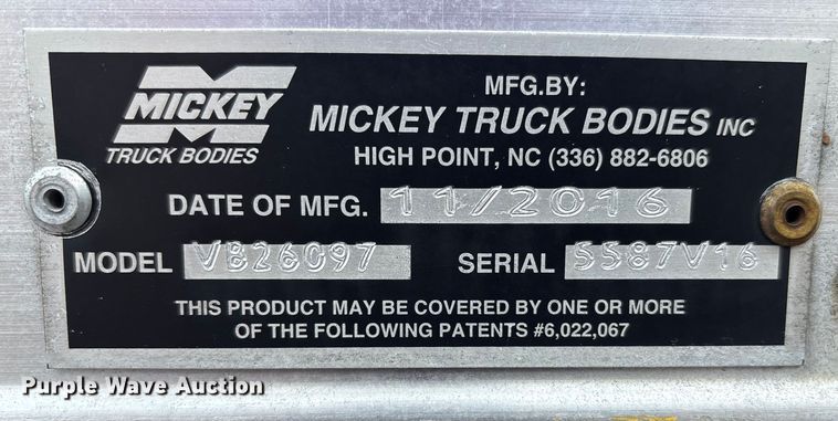 image for item ET8518 2017 Hino 268 box truck