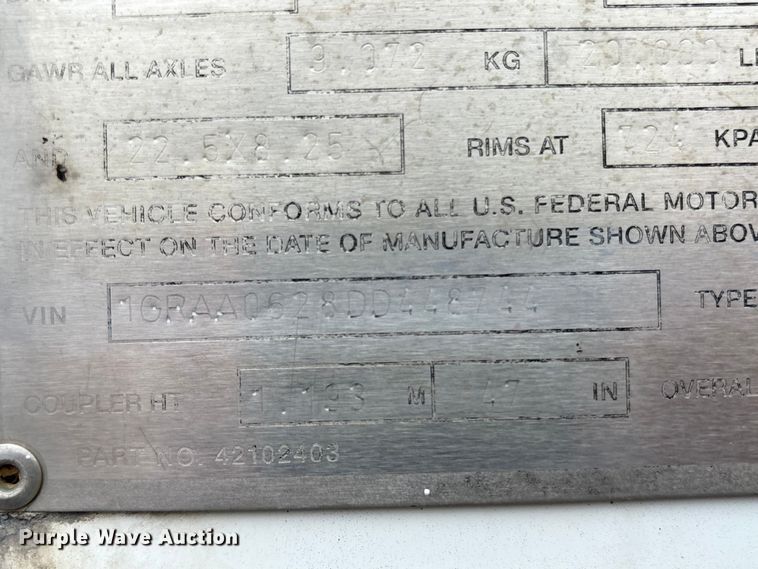 image for item ET8556 2013 Great Dane CSE-1314-02053 dry van trailer