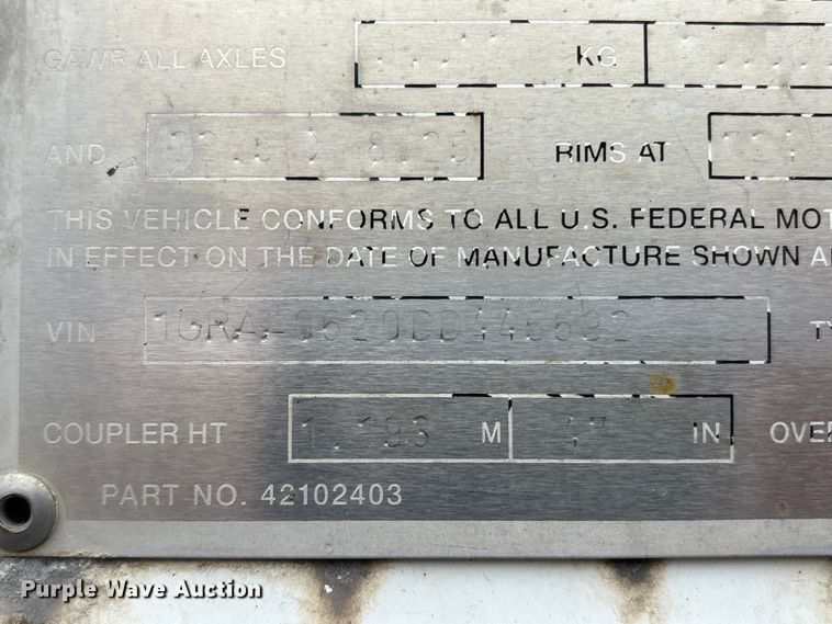 image for item ET8558 2013 Great Dane SSL-1314-02053 dry van trailer