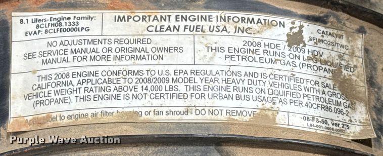 image for item EU2165 2009 Chevrolet C8500 truck cab and chassis