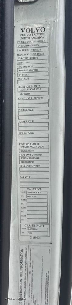 image for item EU6113 2022 Volvo VNR semi truck