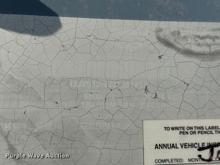 image for item EV1861 2005 Wabash dry van trailer