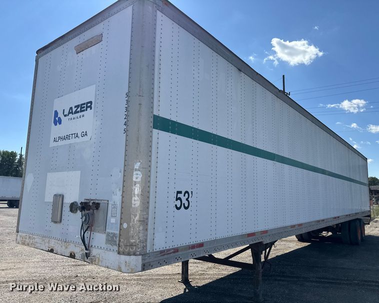 image for item EV1884 1998 Wabash dry van trailer