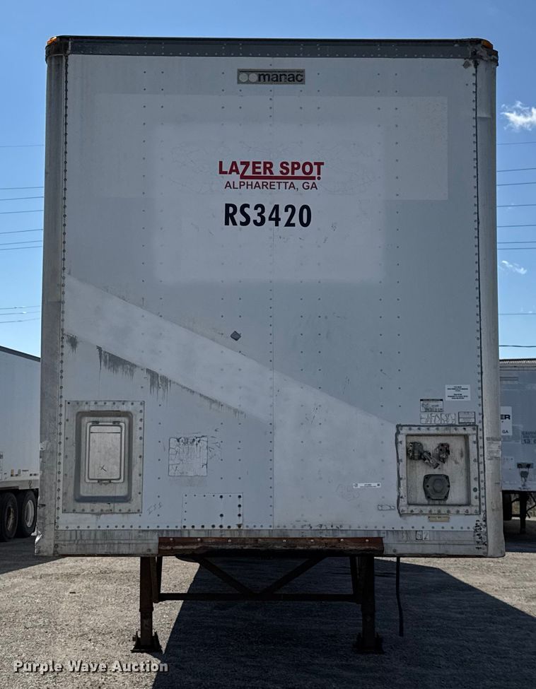 image for item EV1885 2002 Manac dry van trailer