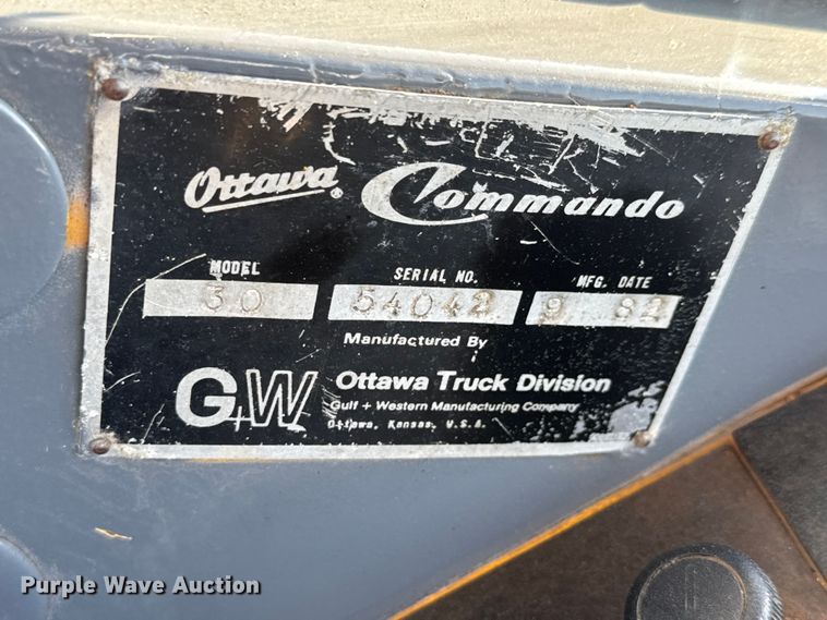 image for item NU9703 1982 Ottawa Commando 30 yard truck