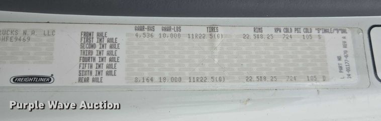 image for item YA1096 2013 Freightliner Business Class M2 box truck