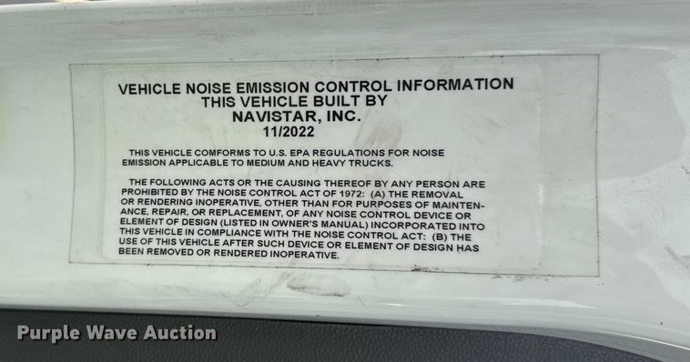 image for item YA1171 2023 International MV607 box truck