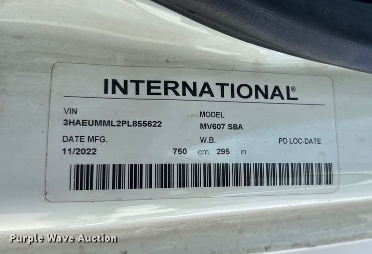 image for item YA1171 2023 International MV607 box truck