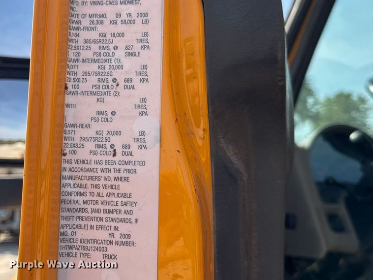 image for item DO2311 2009 International 7500 dump truck