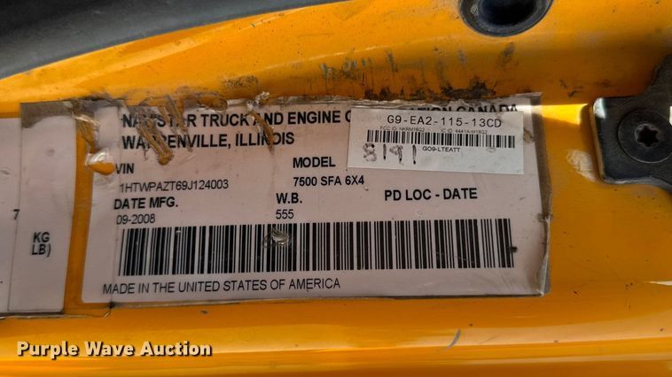 image for item DO2311 2009 International 7500 dump truck