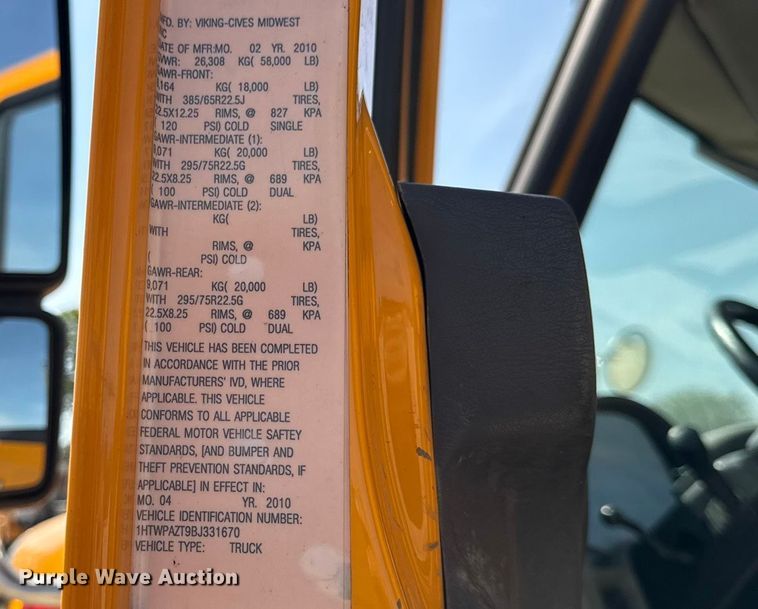 image for item DO2314 2011 International 7500 dump truck