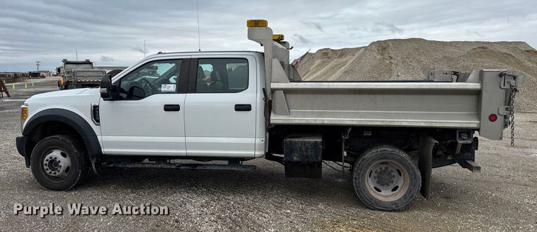 image for item DO2384 2017 Ford F550 XL Crew Cab dump truck