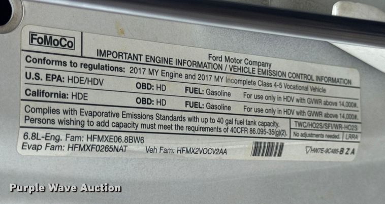 image for item DO2384 2017 Ford F550 XL Crew Cab dump truck