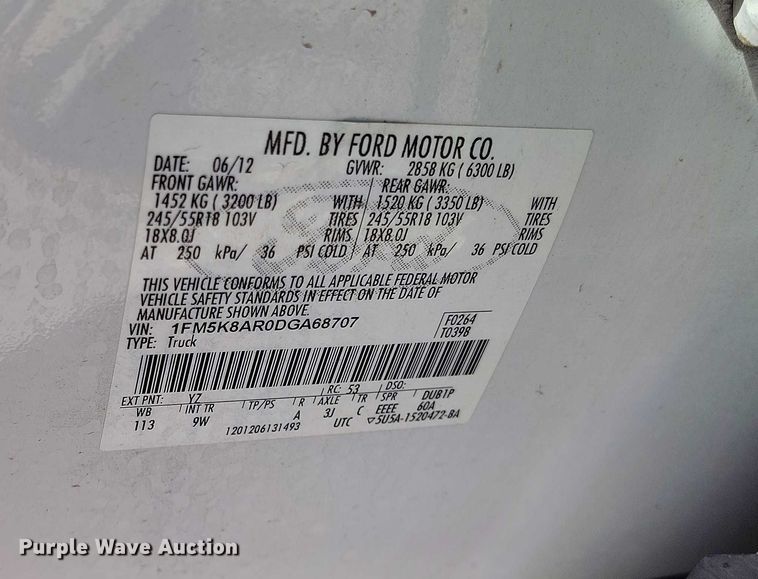 image for item DP5028 2013 Ford Explorer Police Interceptor SUV