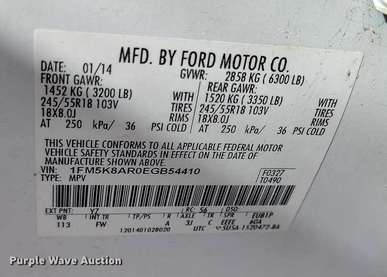 image for item DP5029 2014 Ford Explorer Police Interceptor SUV