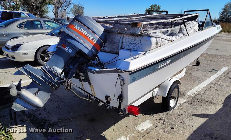 image for item DP5040 1977 Glastex Co Sea Star boat