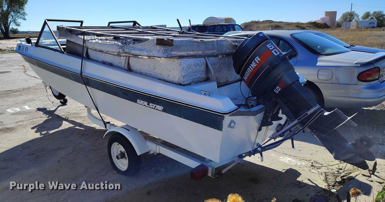 image for item DP5040 1977 Glastex Co Sea Star boat