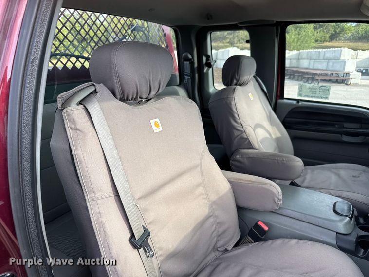 image for item DU3521 2006 Ford F350 Super Duty SuperCab utility bed pickup truck