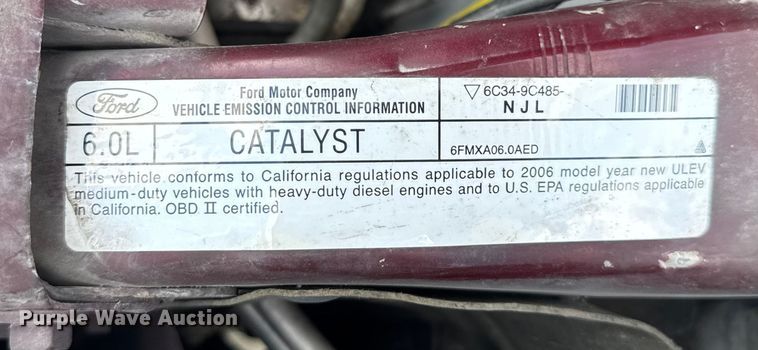 image for item DU3521 2006 Ford F350 Super Duty SuperCab utility bed pickup truck