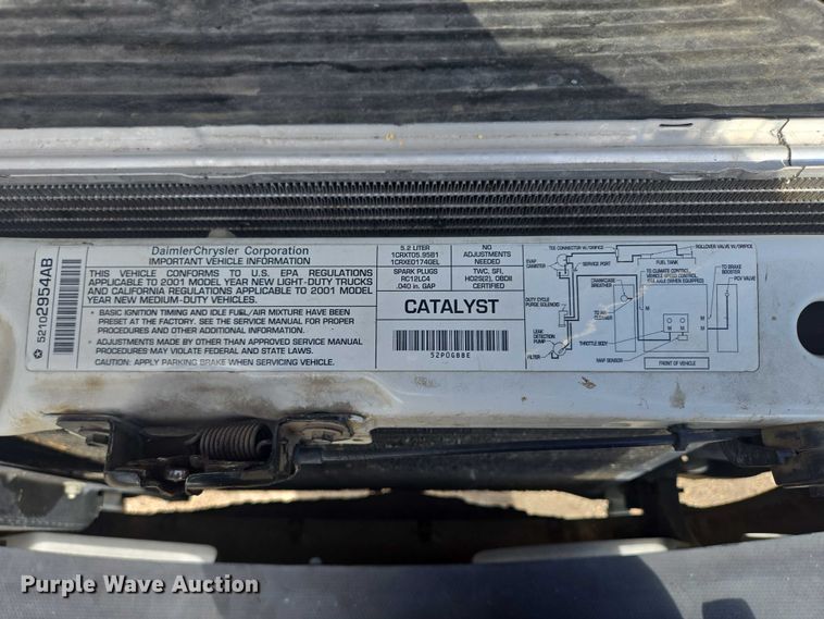 image for item DY1379 2001 Dodge Ram 1500 pickup truck