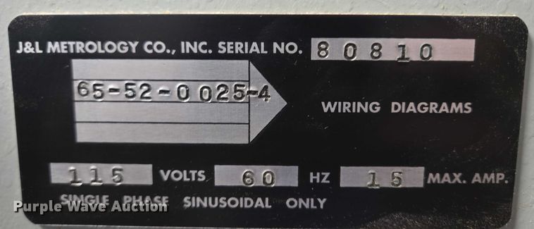 image for item DY1416 J&L Metrology Classic 14T optical comparator