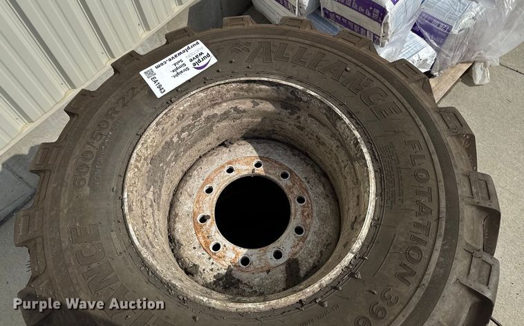 image for item EA1943 (2) Alliance Flotation 396HS flotation tires and wheels  