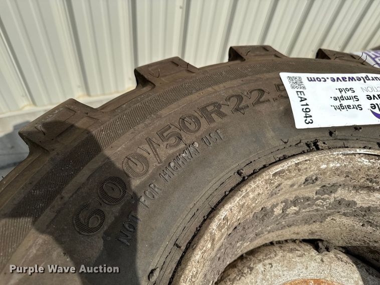 image for item EA1943 (2) Alliance Flotation 396HS flotation tires and wheels  