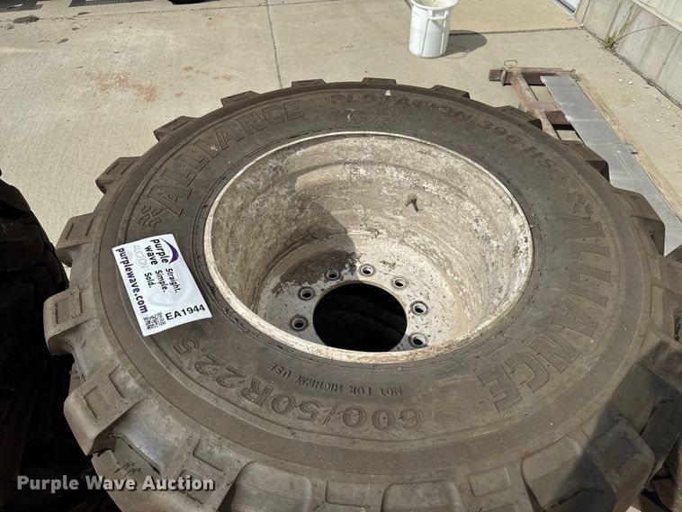 image for item EA1944 (2) Alliance Flotation 396HS flotation tires and wheels