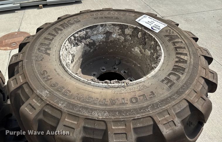 image for item EA1945 (2) Alliance Flotation 396HS flotation tires and wheels