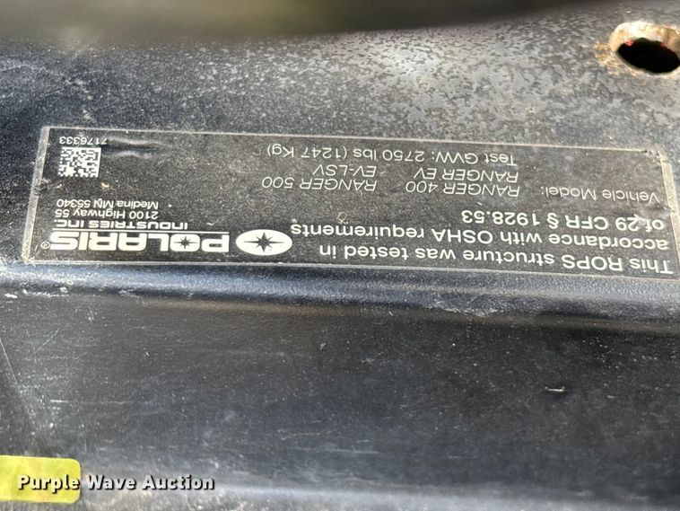 image for item ED2270 2011 Polaris Ranger 4x4 utility vehicle