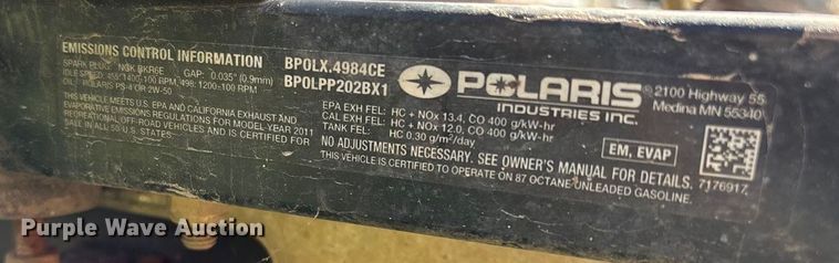 image for item ED2270 2011 Polaris Ranger 4x4 utility vehicle