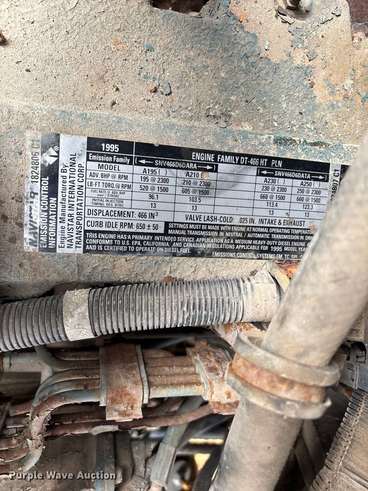 image for item ED2281 1996 International 4900 dump truck