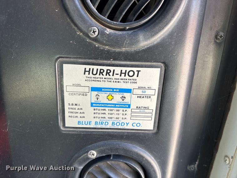 image for item EH7529 2000 BLUE BIRD B7 school bus