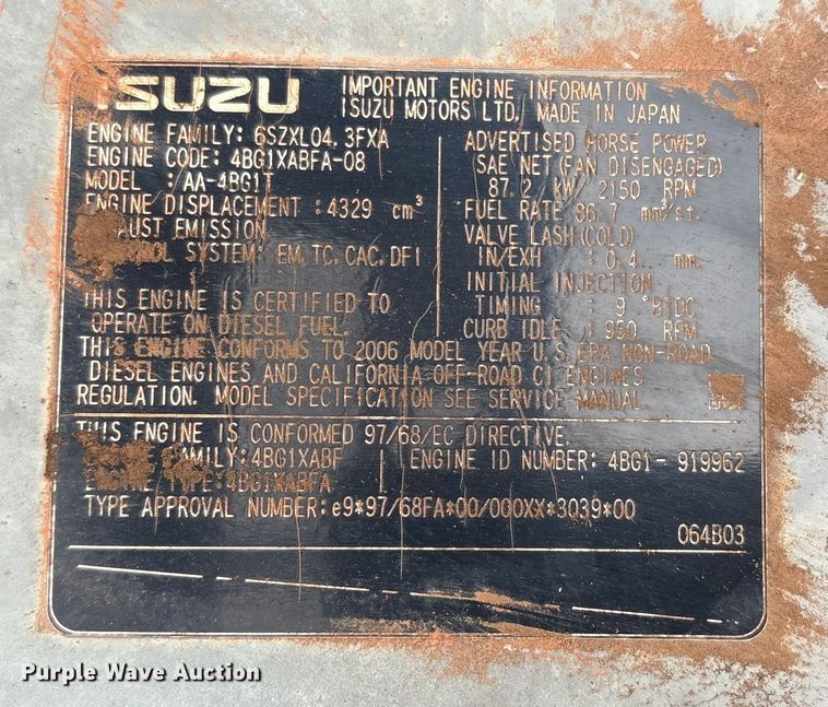 image for item EM0657 2006 Hitachi Zaxis 160LC excavator