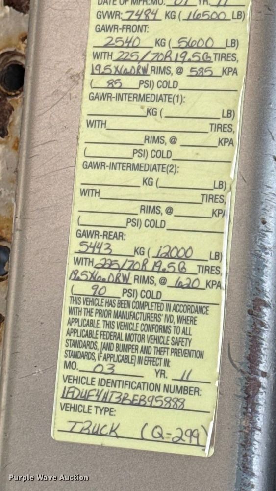 image for item EM2371 2011 Ford F450 Super Duty dump truck