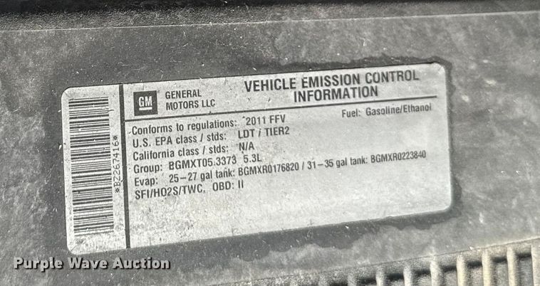 image for item EM2378 2011 Chevrolet Silverado 1500 Ext. Cab pickup truck