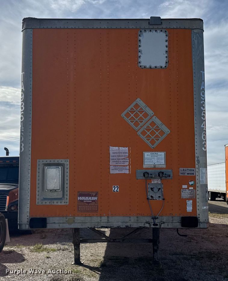 image for item EM2384 2003 Wabash dry van trailer