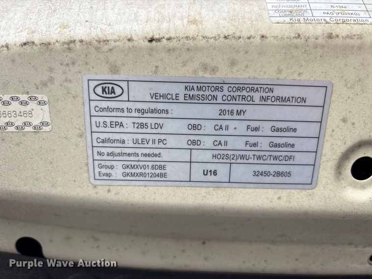 image for item EM6055 2016 Kia Rio 