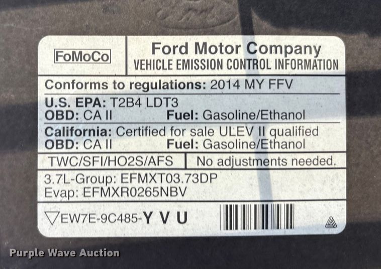 image for item EM6057 2014 Ford F150 pickup truck