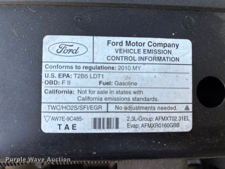 image for item EM6060 2010 Ford Ranger SuperCab pickup truck