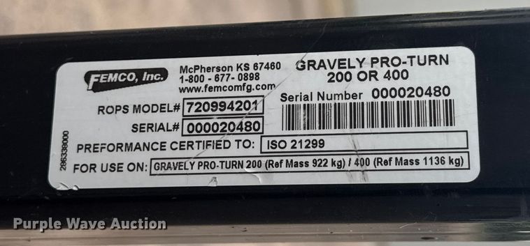 image for item EM8346 Gravely Pro-Turn 472 ZTR lawn mower