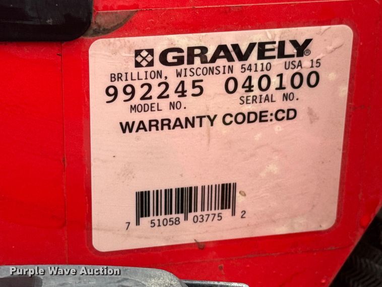 image for item EM8346 Gravely Pro-Turn 472 ZTR lawn mower