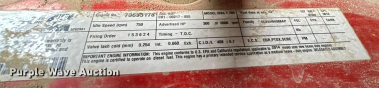 image for item EM8348 2015 Freightliner  M2 dump truck