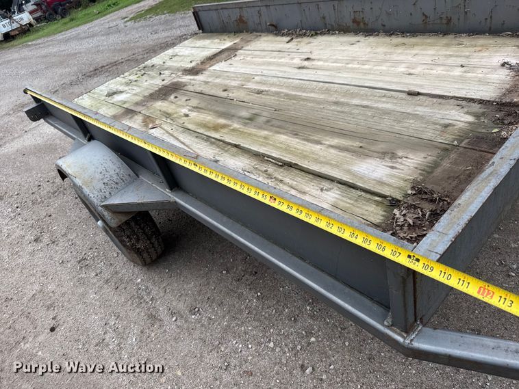 image for item EM8376 Shop built utility trailer