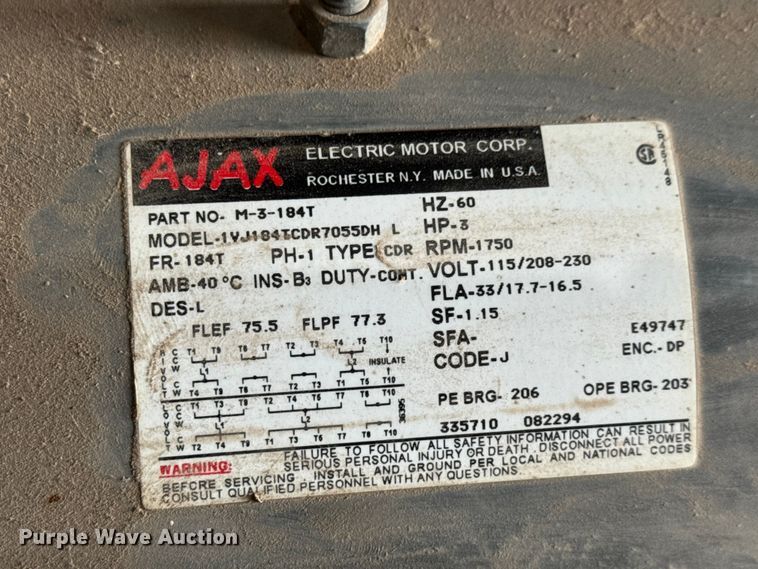image for item EM8381 Curtis CV968A air compressor