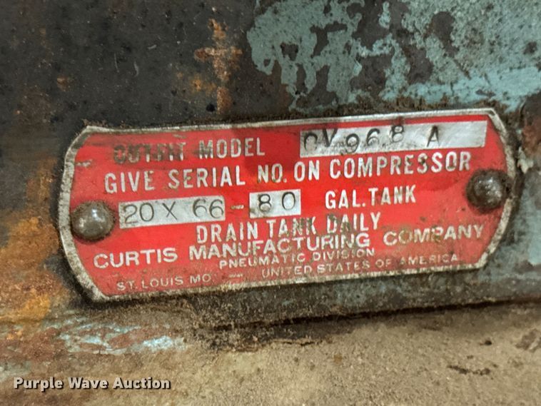 image for item EM8381 Curtis CV968A air compressor